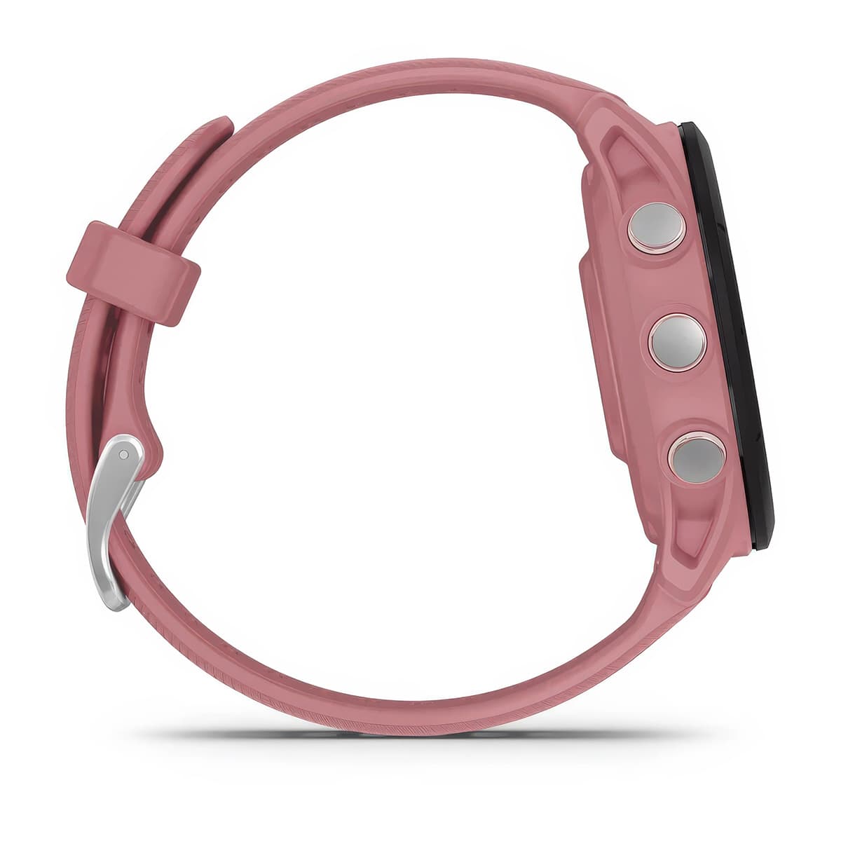 Right-side product shot of the Garmin Forerunner 255S in Light Pink