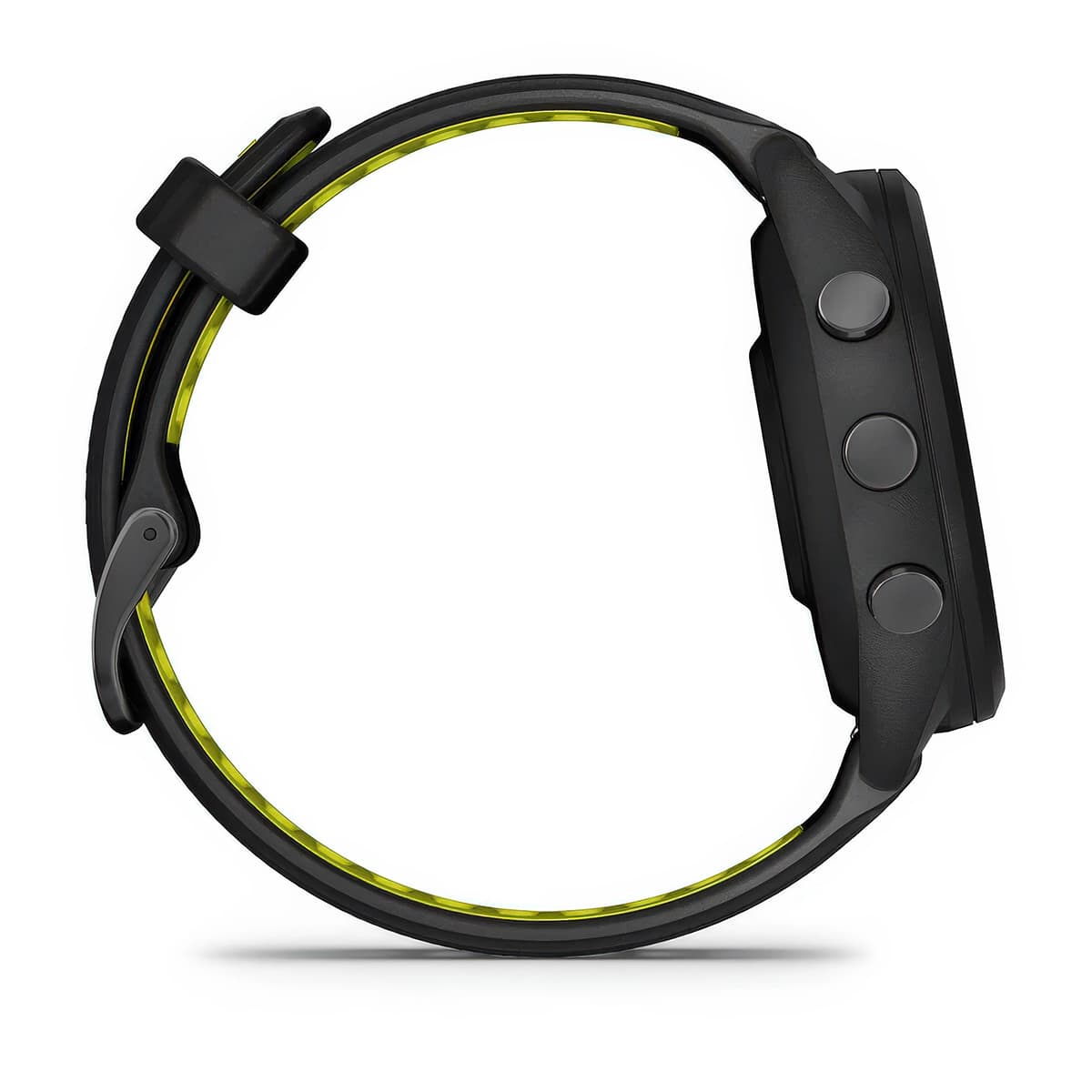 Right-side product shot of the Garmin Forerunner 265S in Black-Amp Yellow