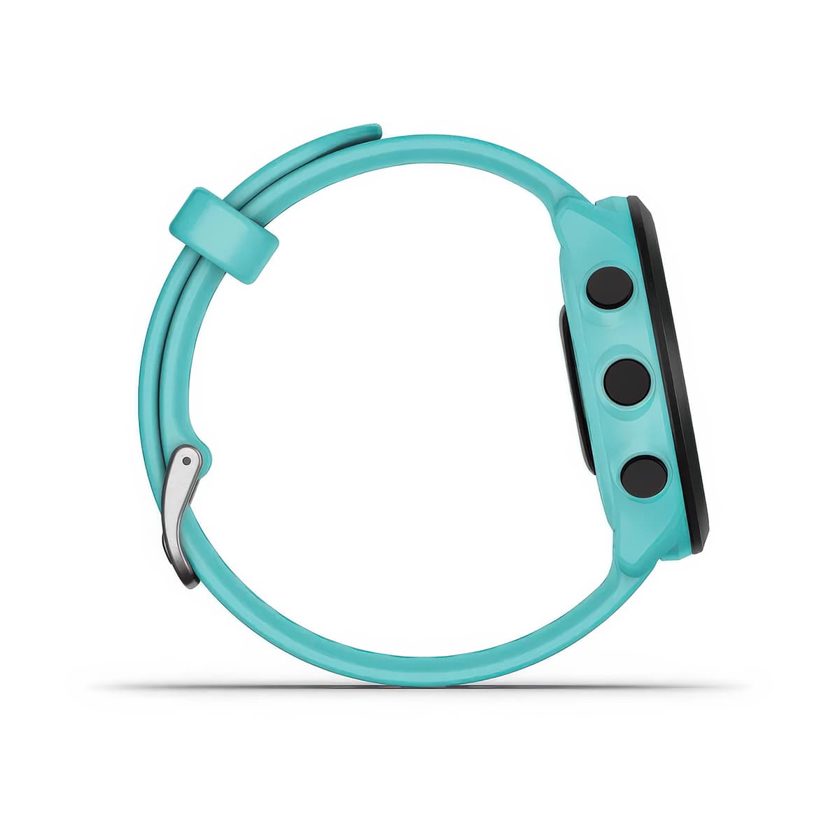 Right-side product shot of the Garmin Forerunner 55 in Aqua