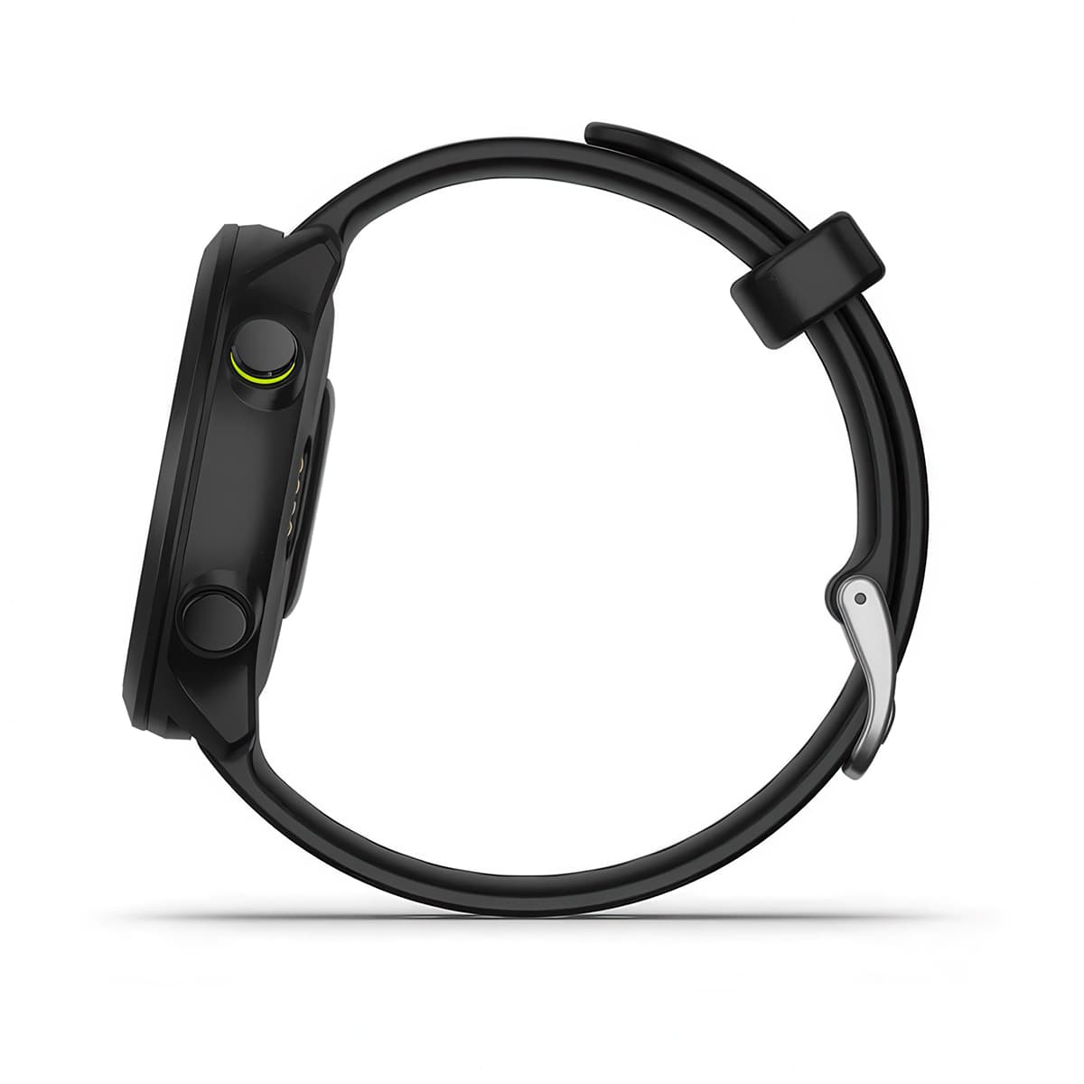 Left-side product shot of the Garmin Forerunner 55 in Black