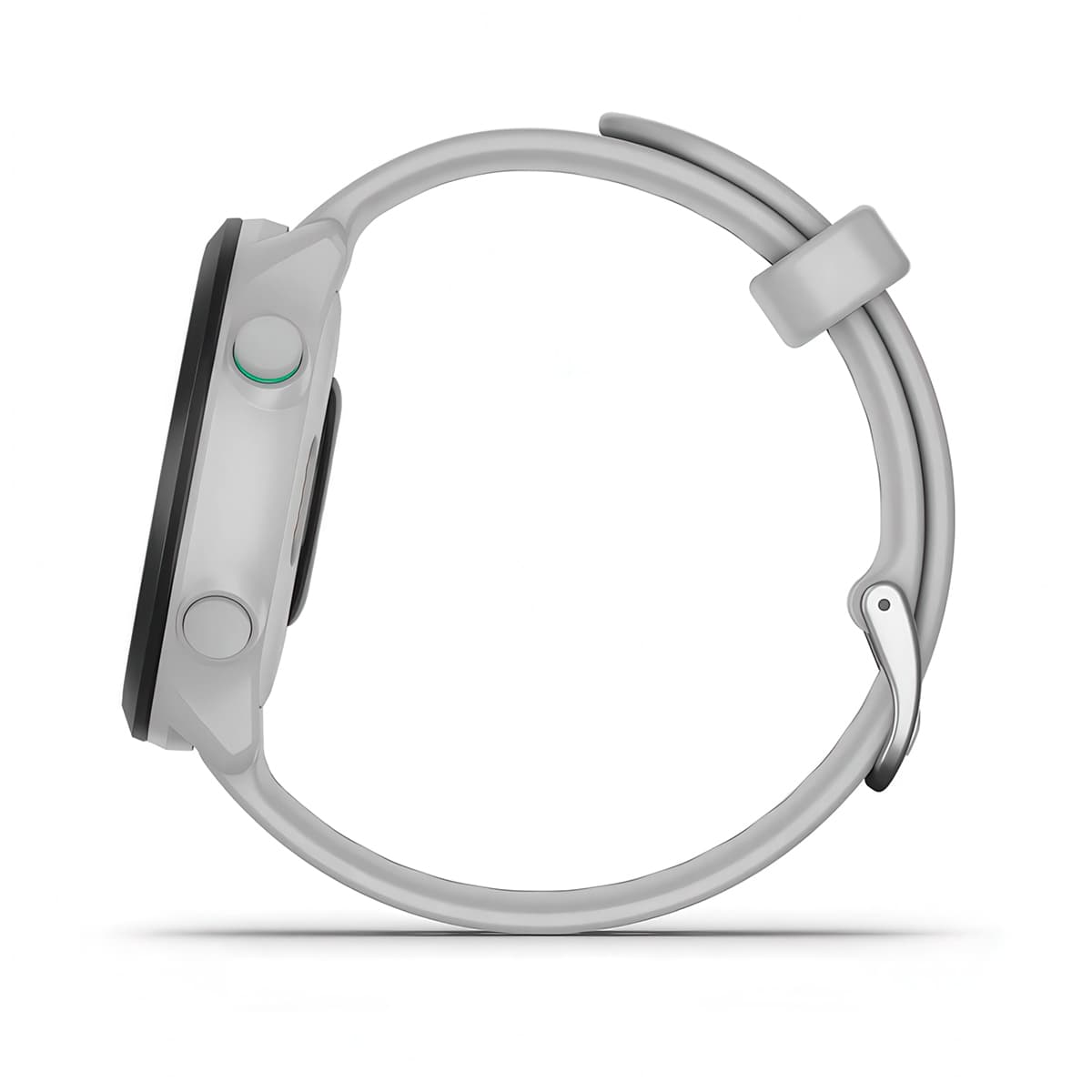 Left-side product shot of the Garmin Forerunner 55 in White