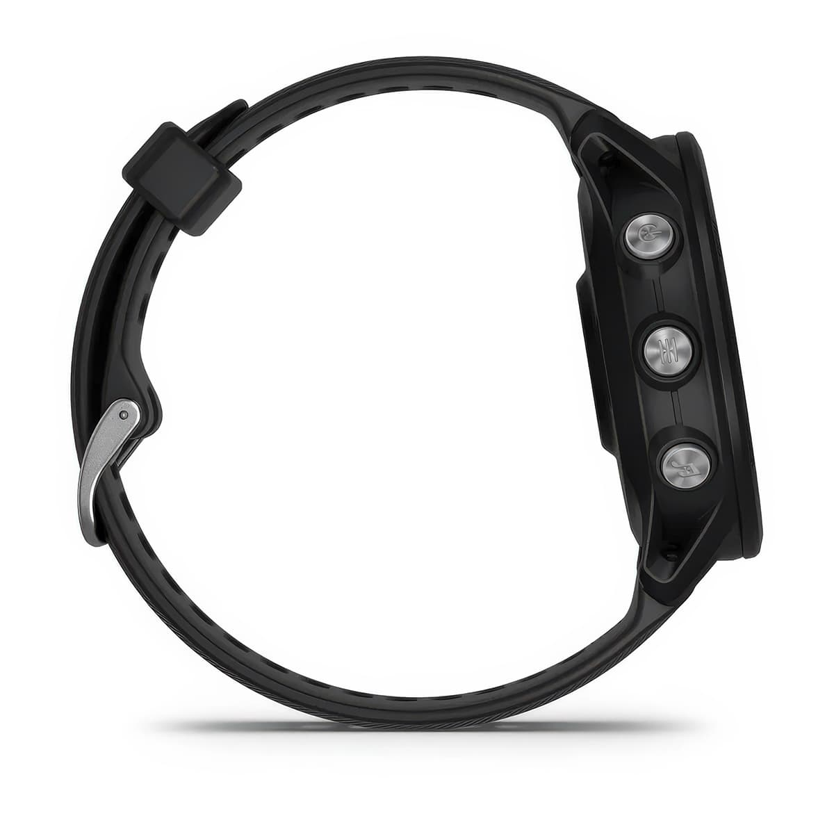 Right-side product shot of the Garmin Forerunner 955 in Black