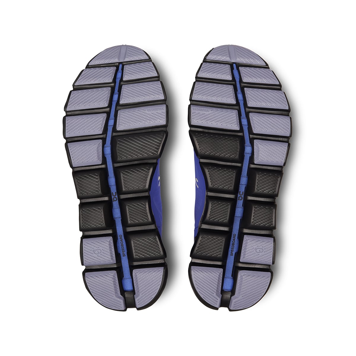 Soles of the On Cloud X3 AD Black-Blueberry men’s running shoes