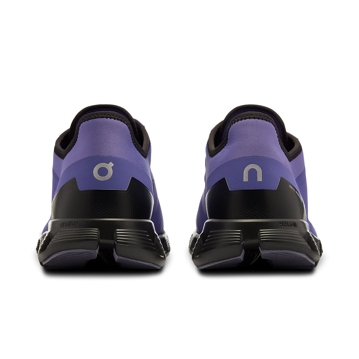 Back view of the On Cloud X3 AD Black-Blueberry men’s running shoe