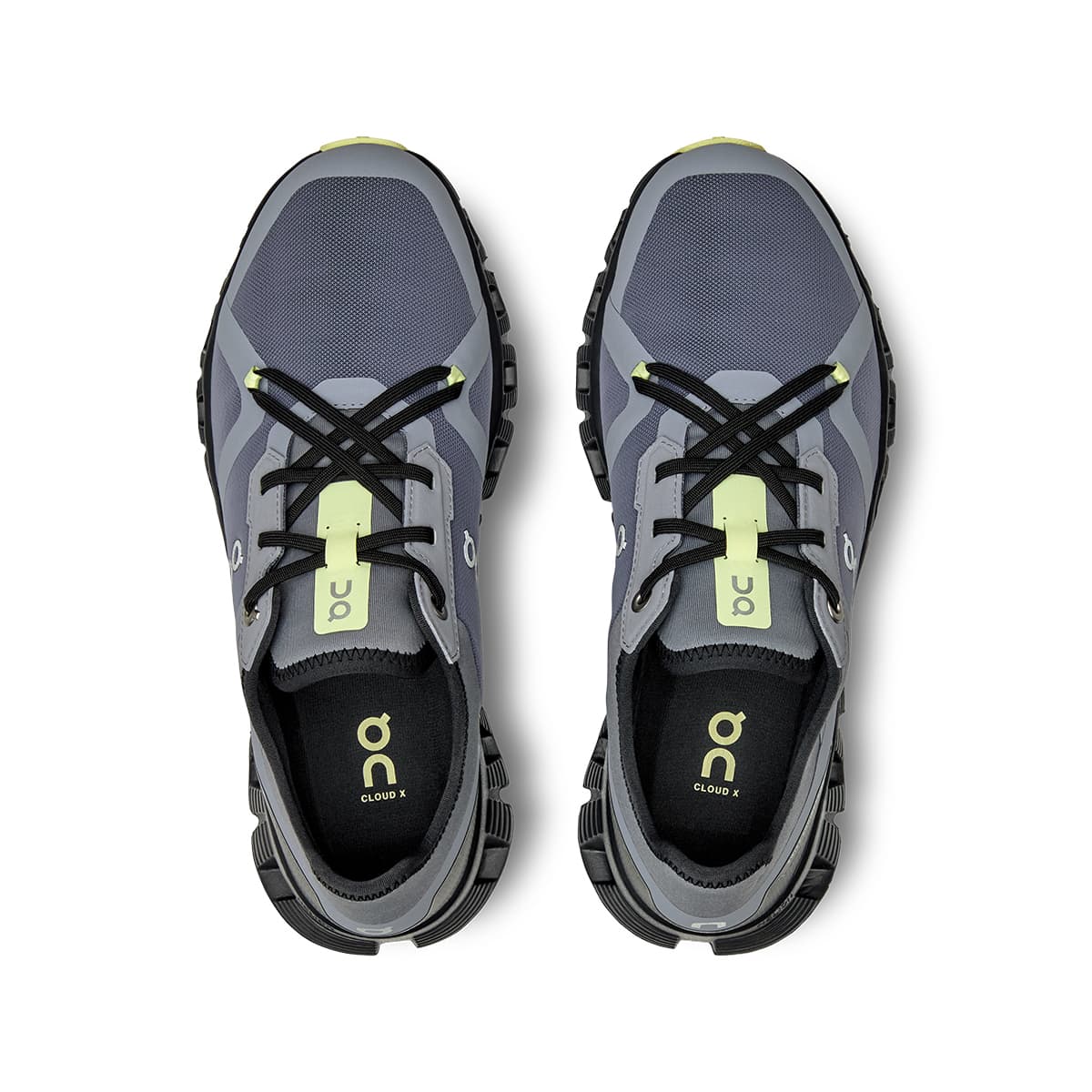 Top view of the On Cloud X 3 AD Fossil-Hay women’s running shoes #color_fossil-hay