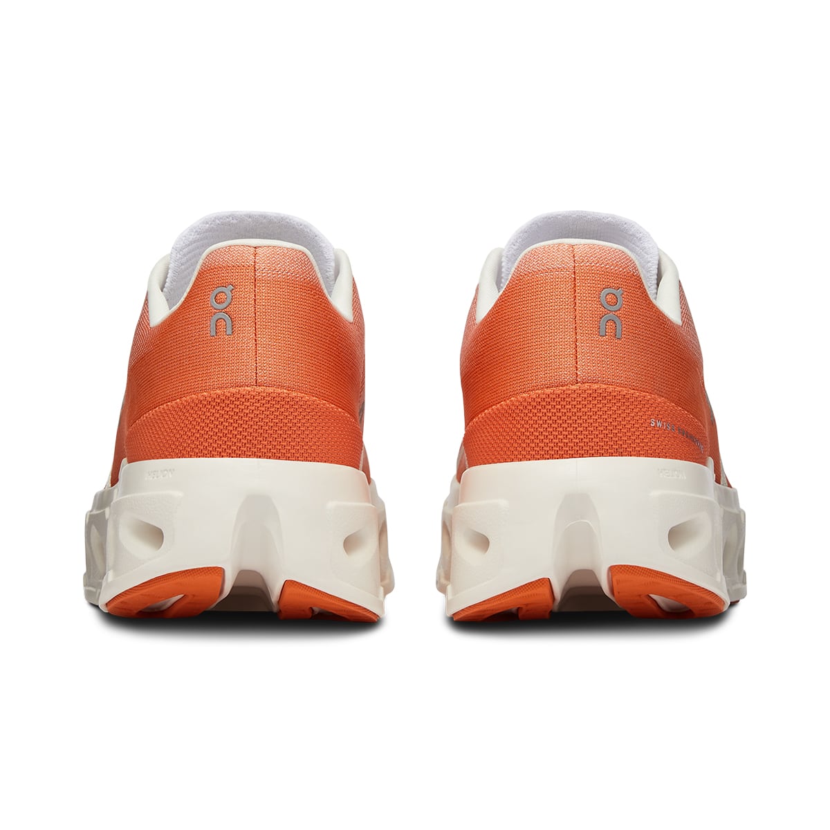 Back view of the On Cloudeclipse Flame-Ivory women’s running shoe