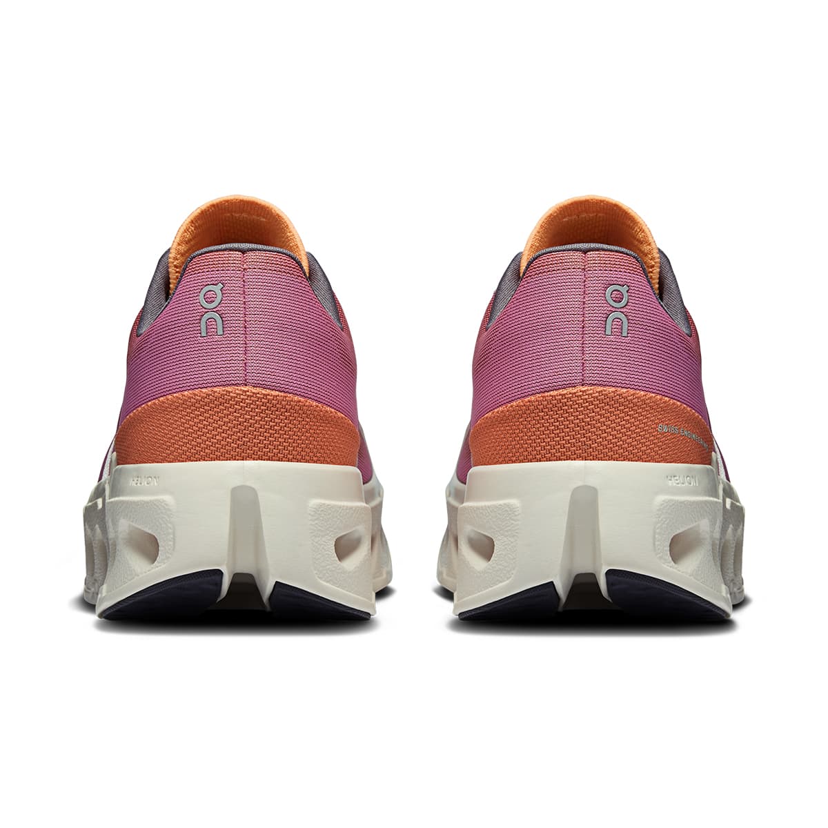 Back view of the On Cloudeclipse Tangerine-Ivory women’s running shoe