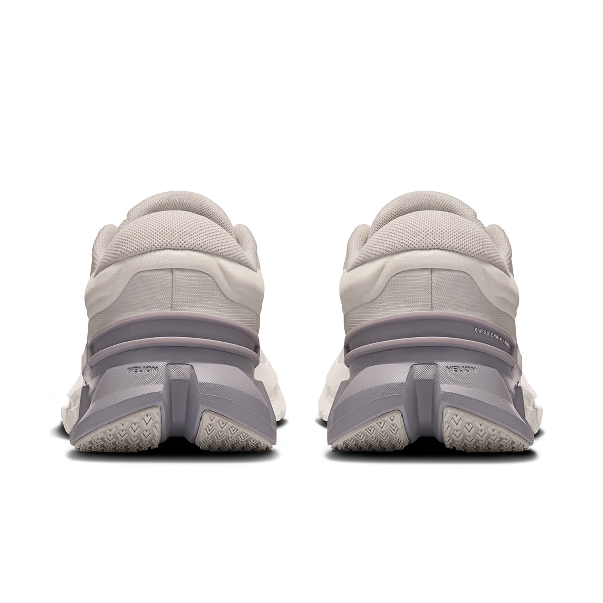 Back view of the On Cloudflyer 5 White-Lilac women’s running shoe