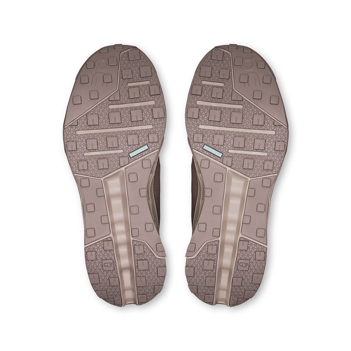 Soles of the On Cloudhorizon Fog-Desert men’s running shoes #color_fog-desert