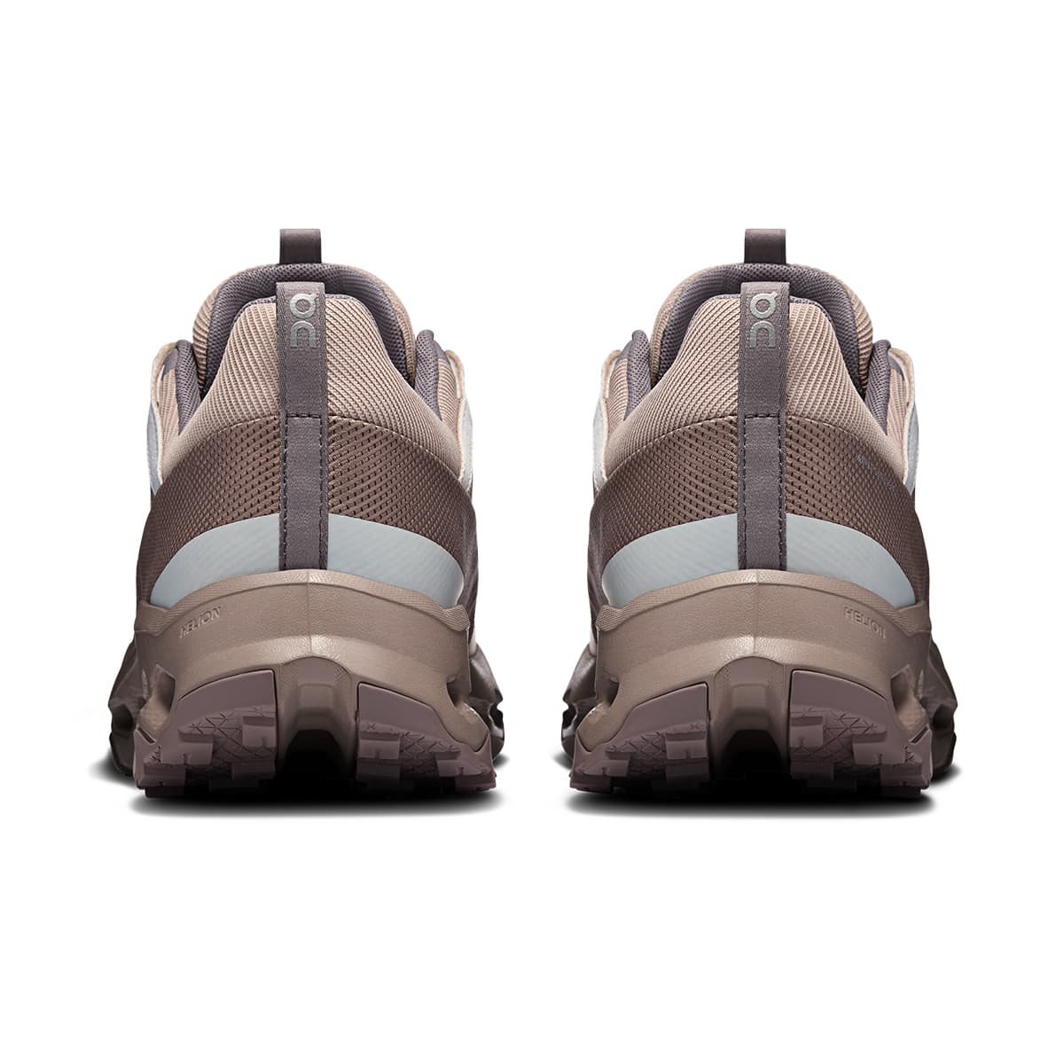 Back view of the On Cloudhorizon Fog-Desert men’s running shoe