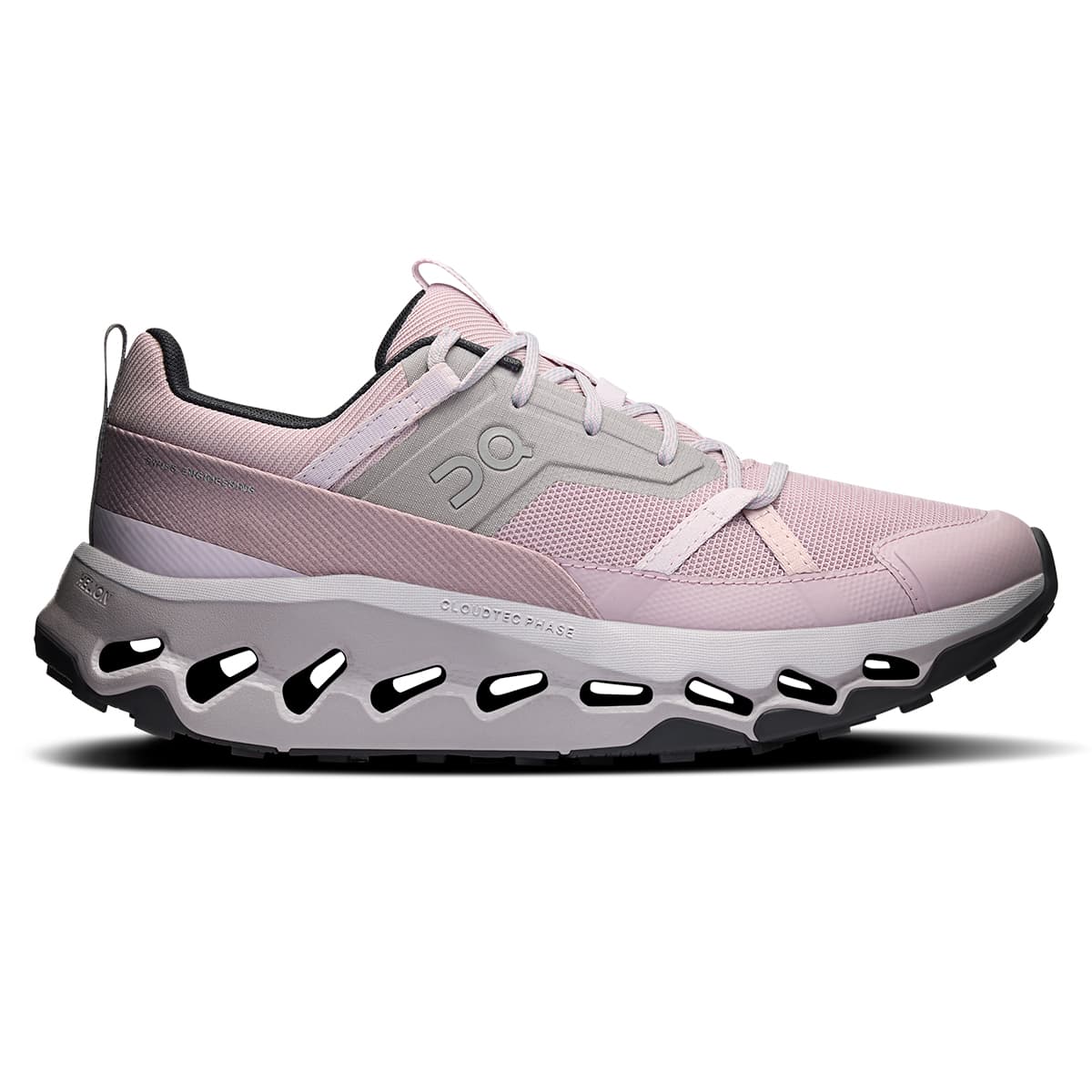 Right side view of the On Cloudhorizon Mauve-Fade women’s running shoe
