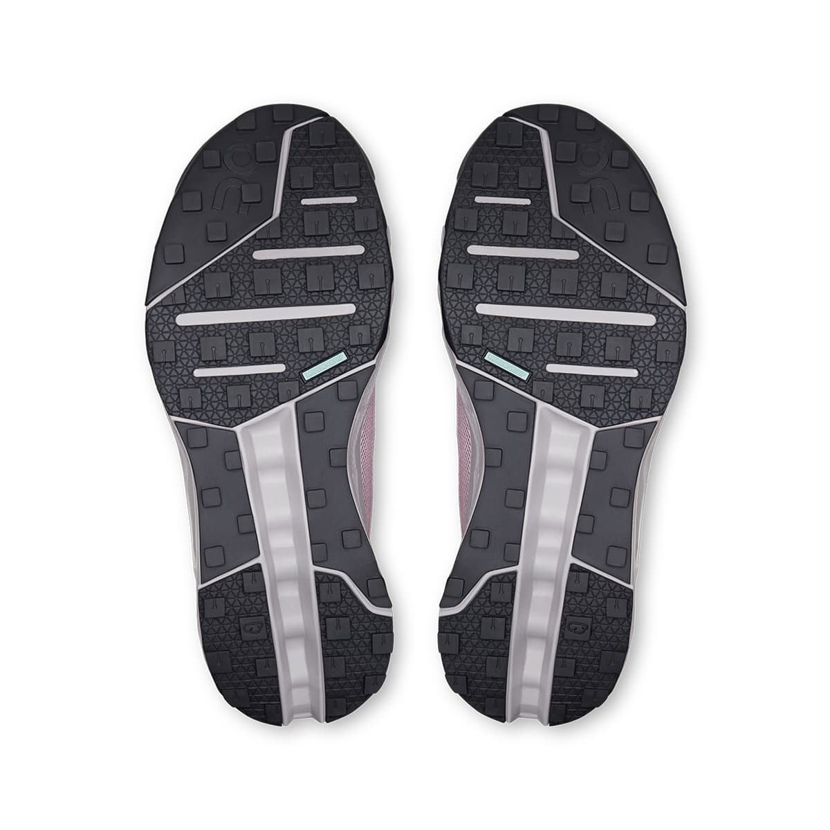 Soles of the On Cloudhorizon Mauve-Fade women’s running shoes