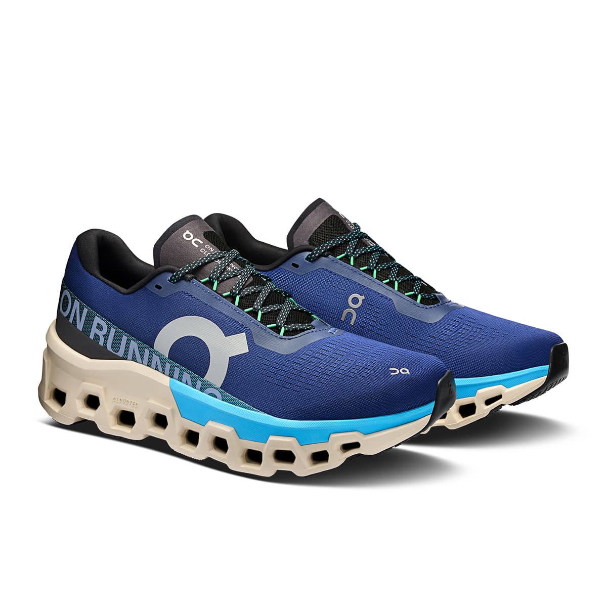 45-degree view of the On Cloudmonster 2 Tempest Horizon men’s running shoe