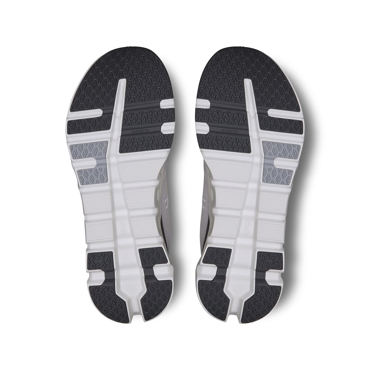 Soles of the On Cloudrunner 2 Frost White men’s running shoes