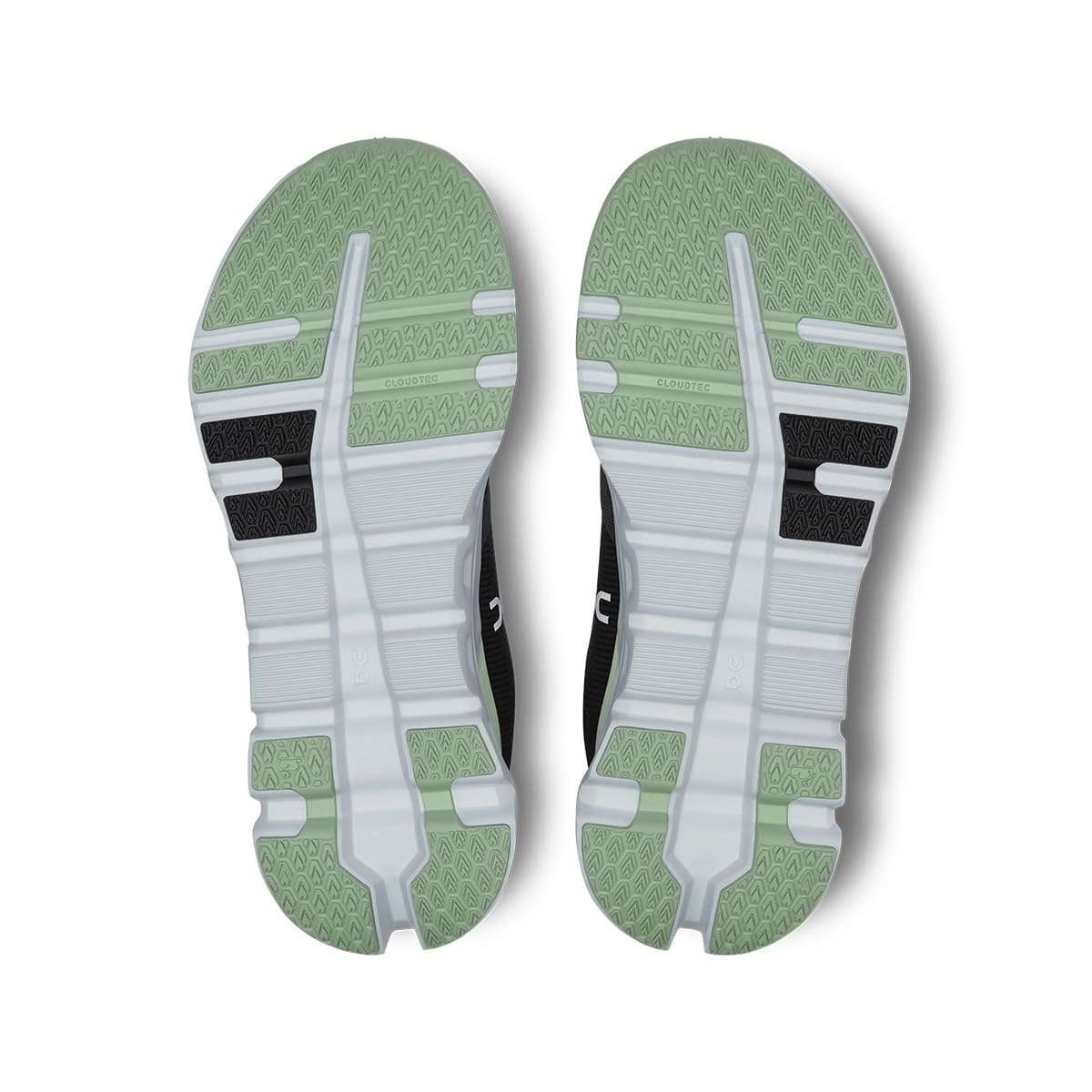 Soles of the On Cloudrunner 2 Shadow Lima women’s running shoes