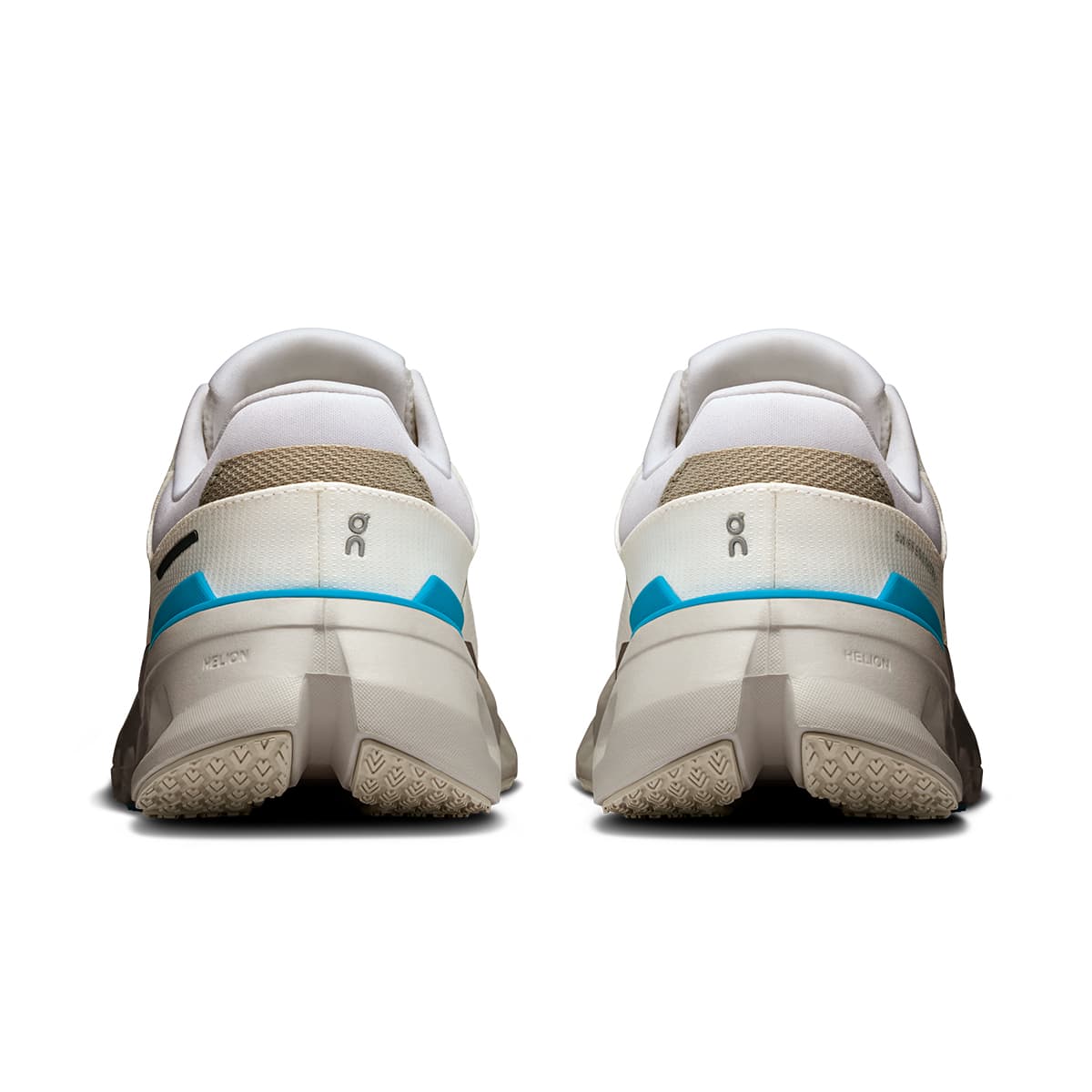 Back view of the On Cloudrunner 2 White-Horizon women’s running shoe