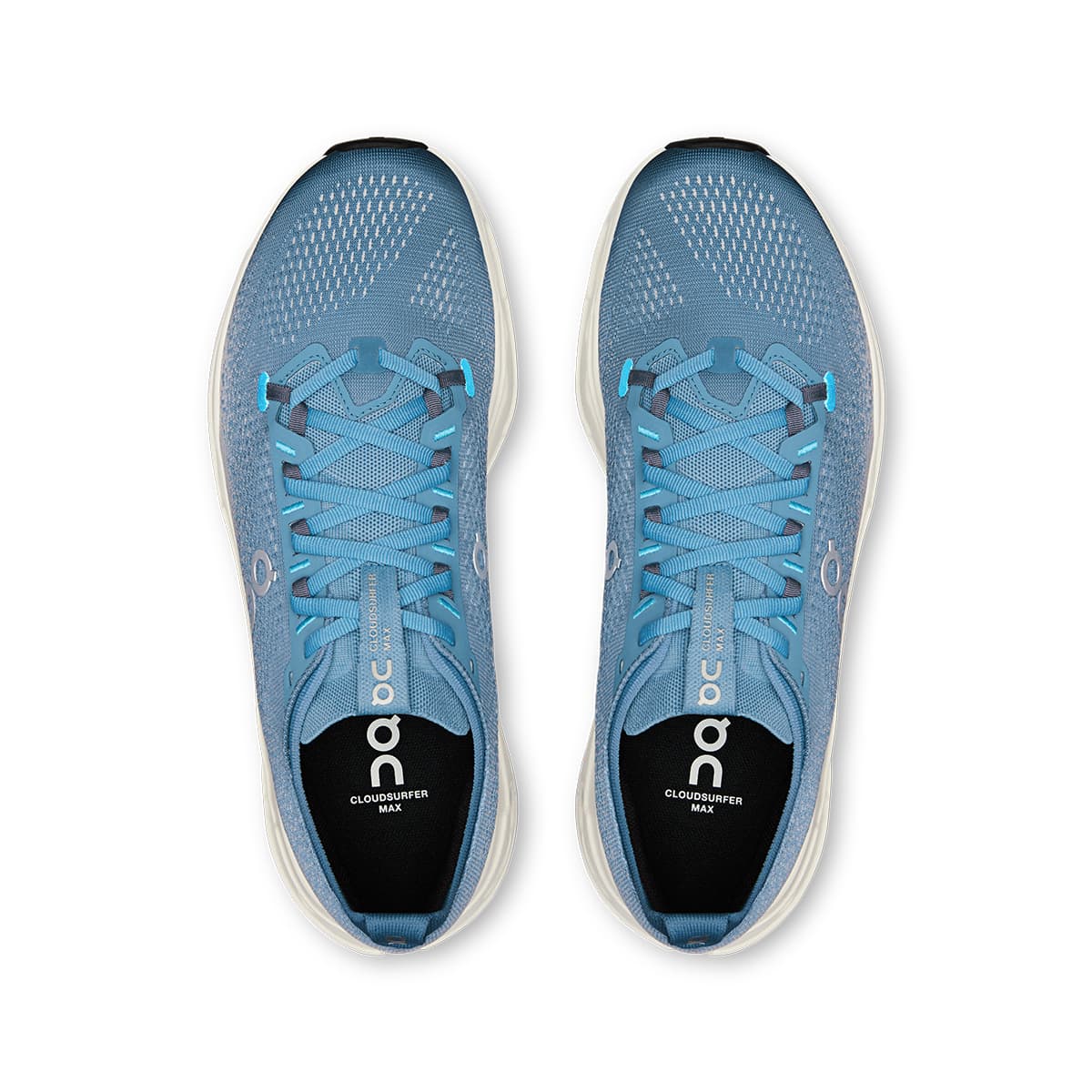 Top view of the Road Running On Cloudsurfer-Max Dust-Ivory men’s running shoes