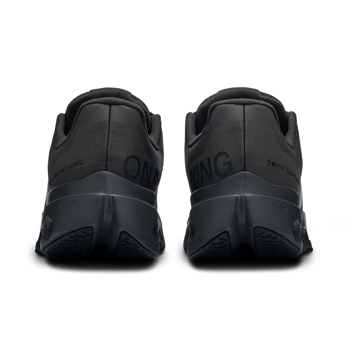 Back view of the Road Running On Cloudsurfer Next Black-Eclipse women’s running shoe