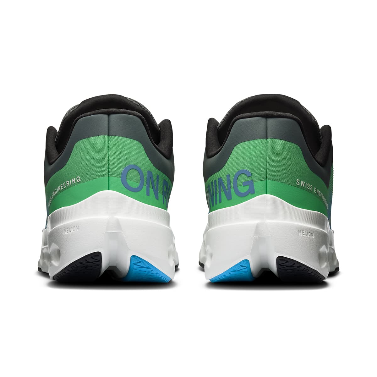 Back view of the On Cloudsurfer Next Honeydew Ivory men’s running shoe