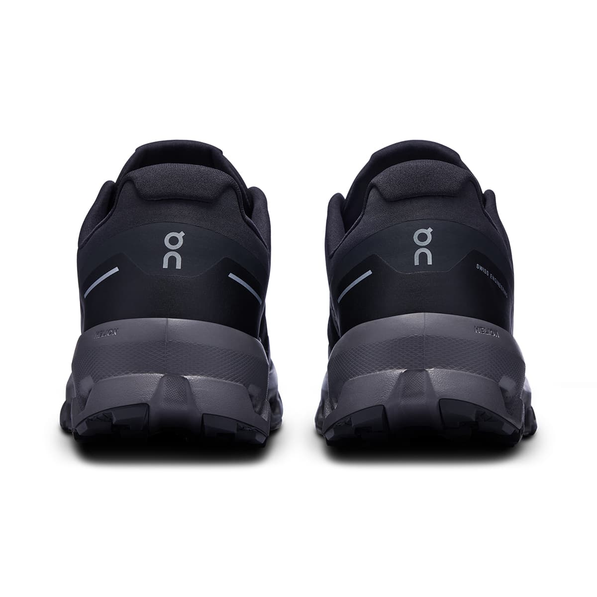 Back view of the On Cloudvista 2 Black Eclipse men’s running shoe