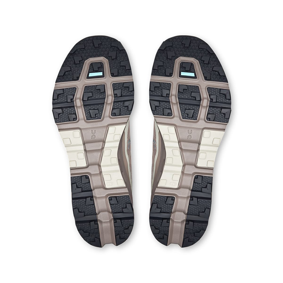 Soles of the On Cloudvista 2 Fog Cinder men’s running shoes