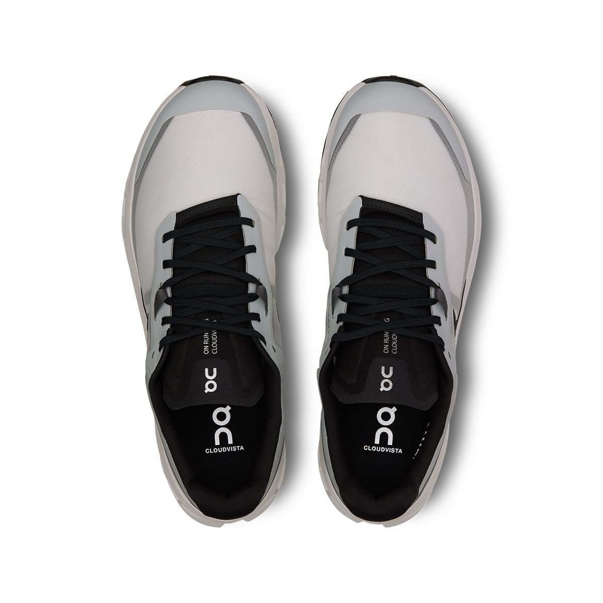 Top view of the On Cloudvista 2 Glacier Eclipse men’s running shoes #color_glacier-eclipse