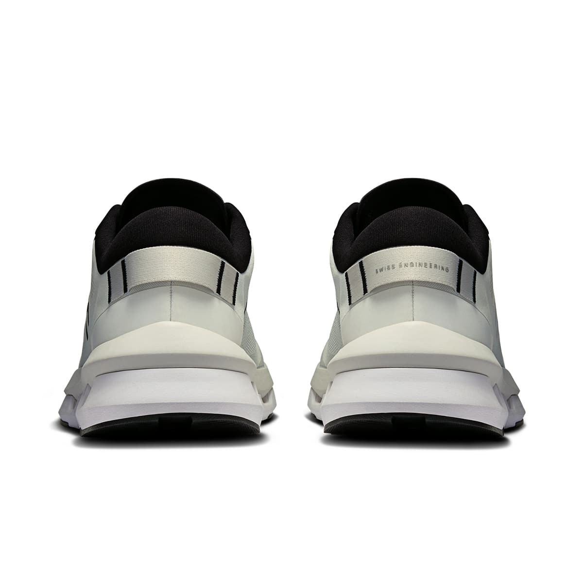 Back view of the On Cloudzone Ice-Black women’s running shoe