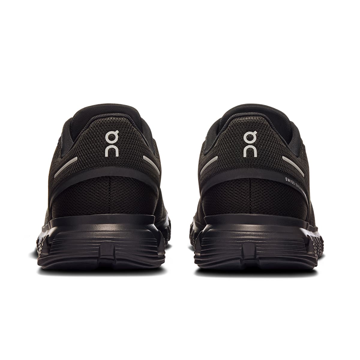 Back view of the On Cloud 6 Black-Black women’s running shoe