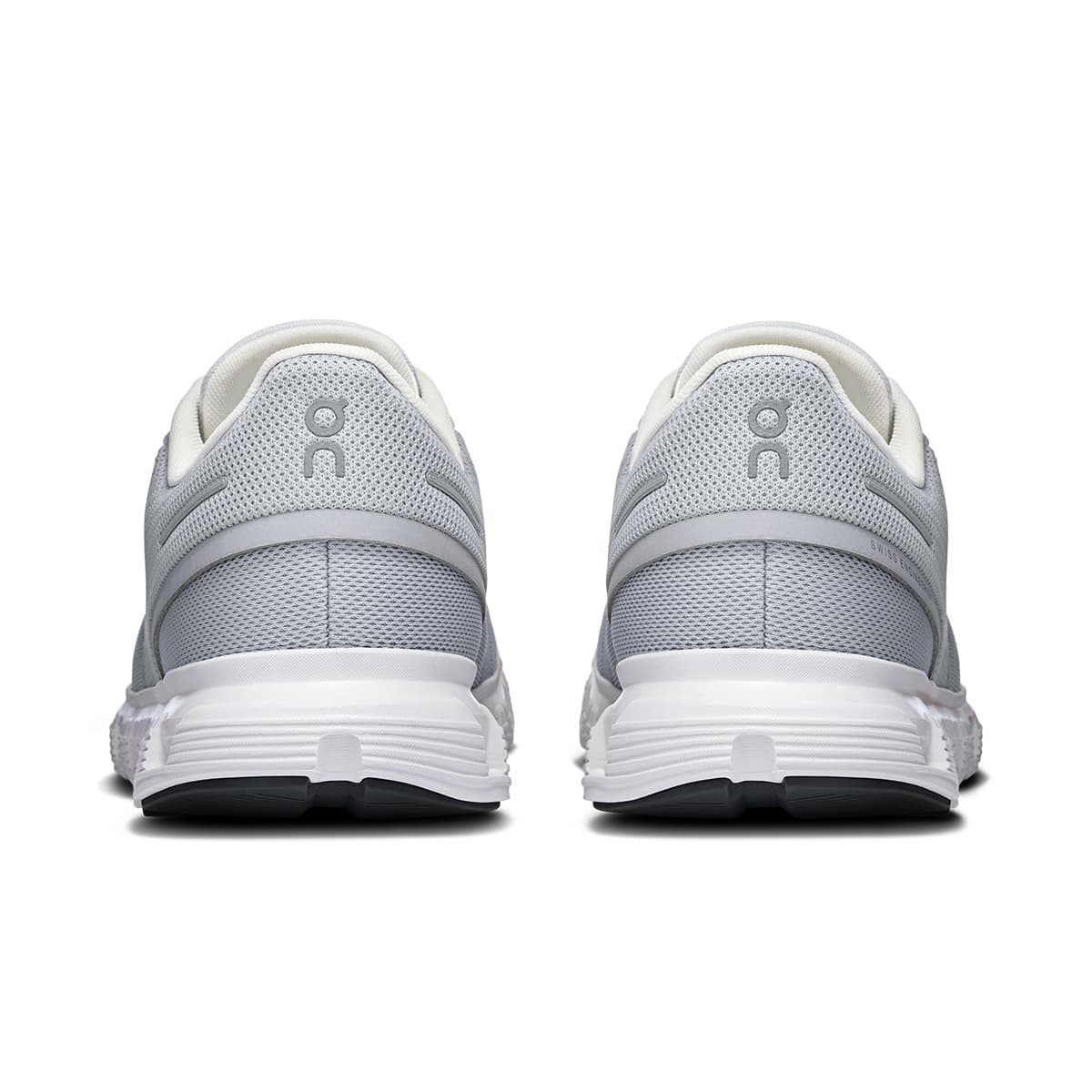 Top view of the On Cloud 6 Glacier-White men’s running shoes