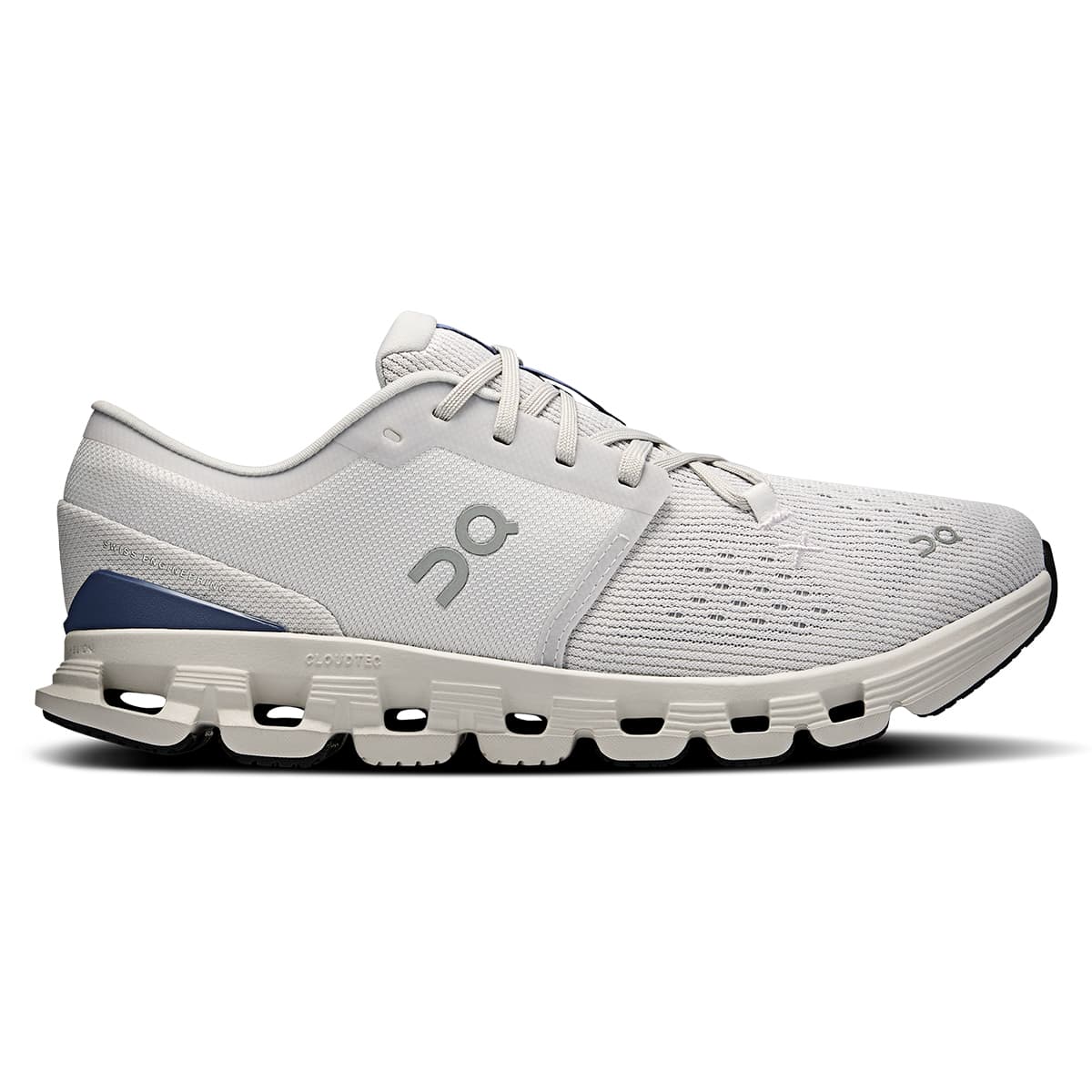 Right side view of the On Cloud X 4 Lavender-Acai women’s running shoe