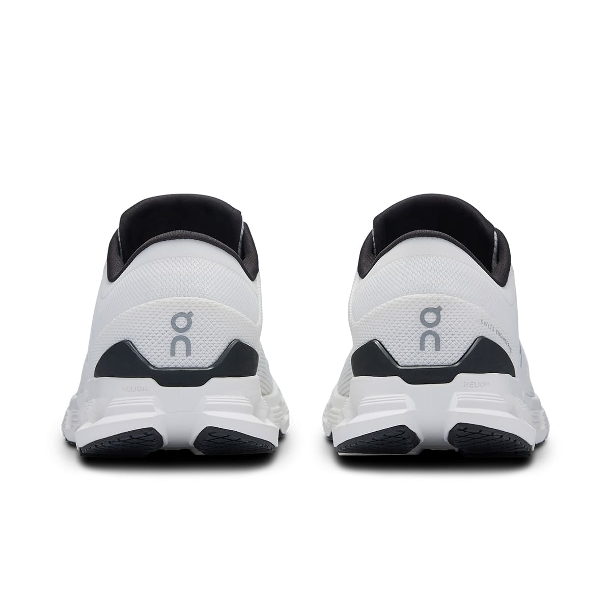 Back view of the On Cloud X4 Ivory-Black women’s running shoe