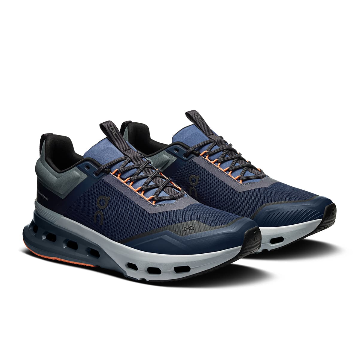 45-degree view of the On Cloudnova X Ink Canyon men’s running shoe