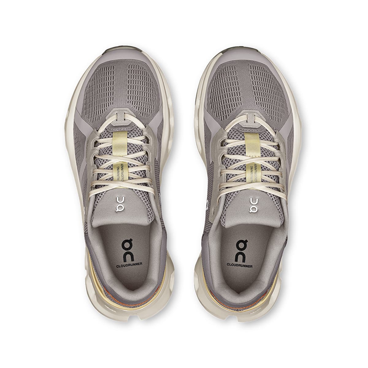 Top view of the On Cloudrunner 2 Lilac-Ivory women’s running shoes