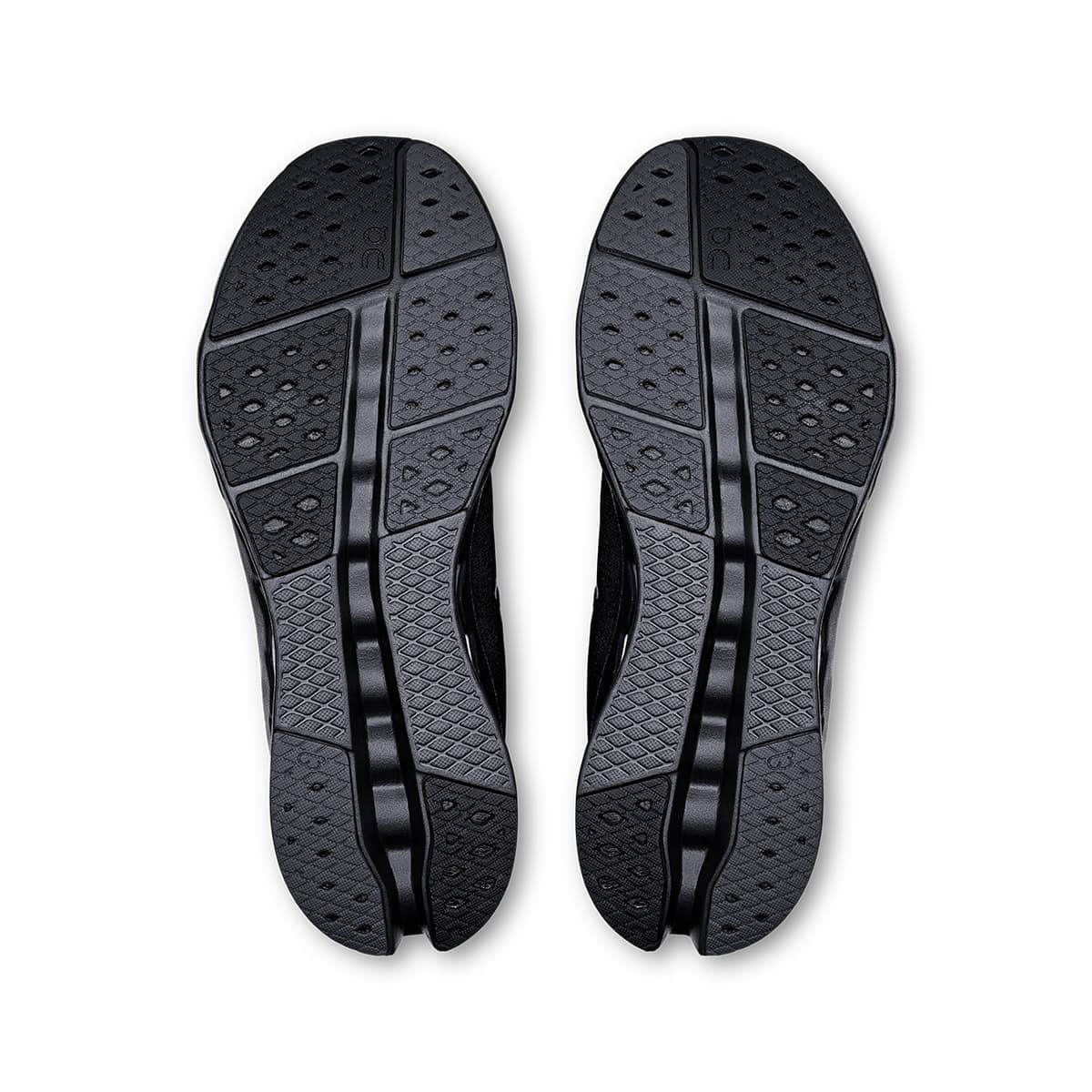 Soles of the On Cloudsurfer 2 Black Black men’s running shoes
