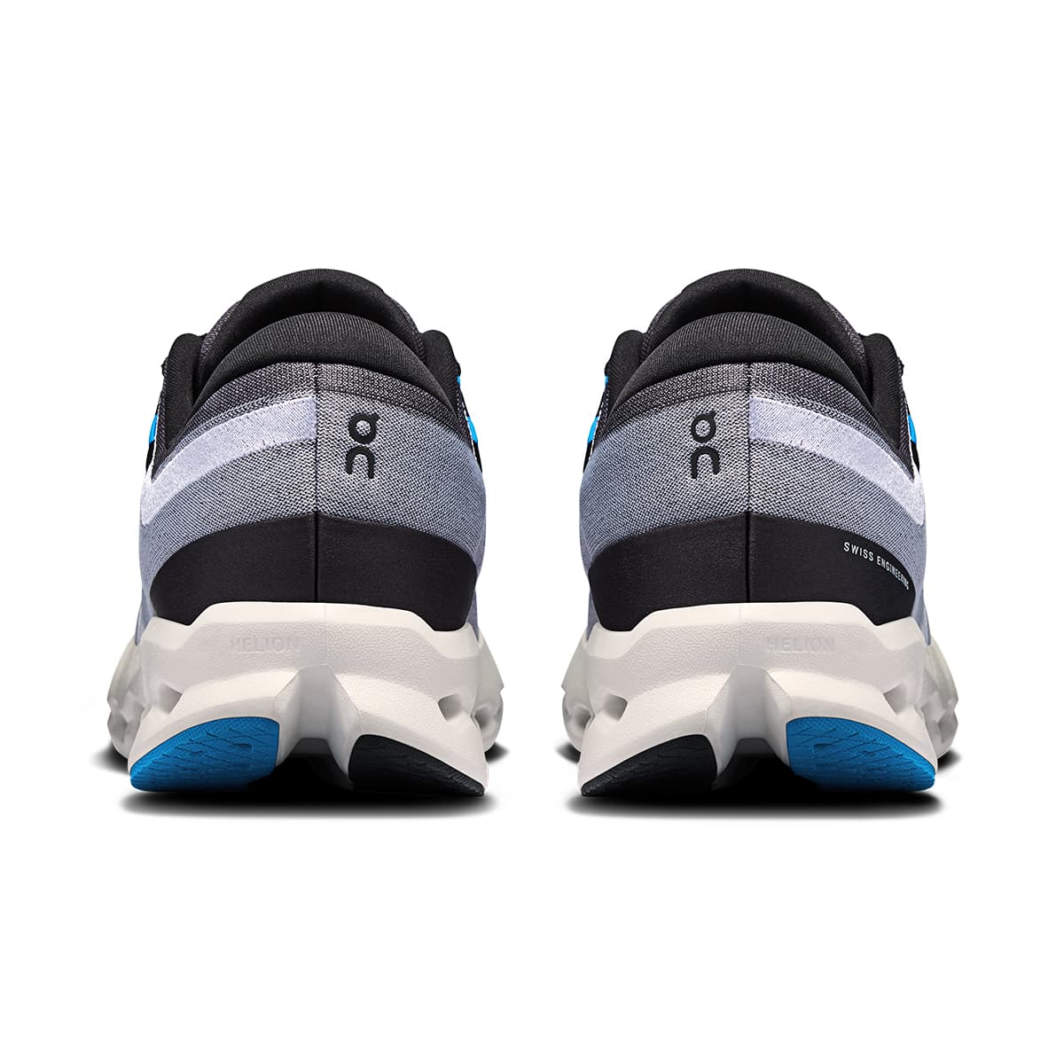 Back view of the On Cloudsurfer-2 Black-Malibu men’s running shoe