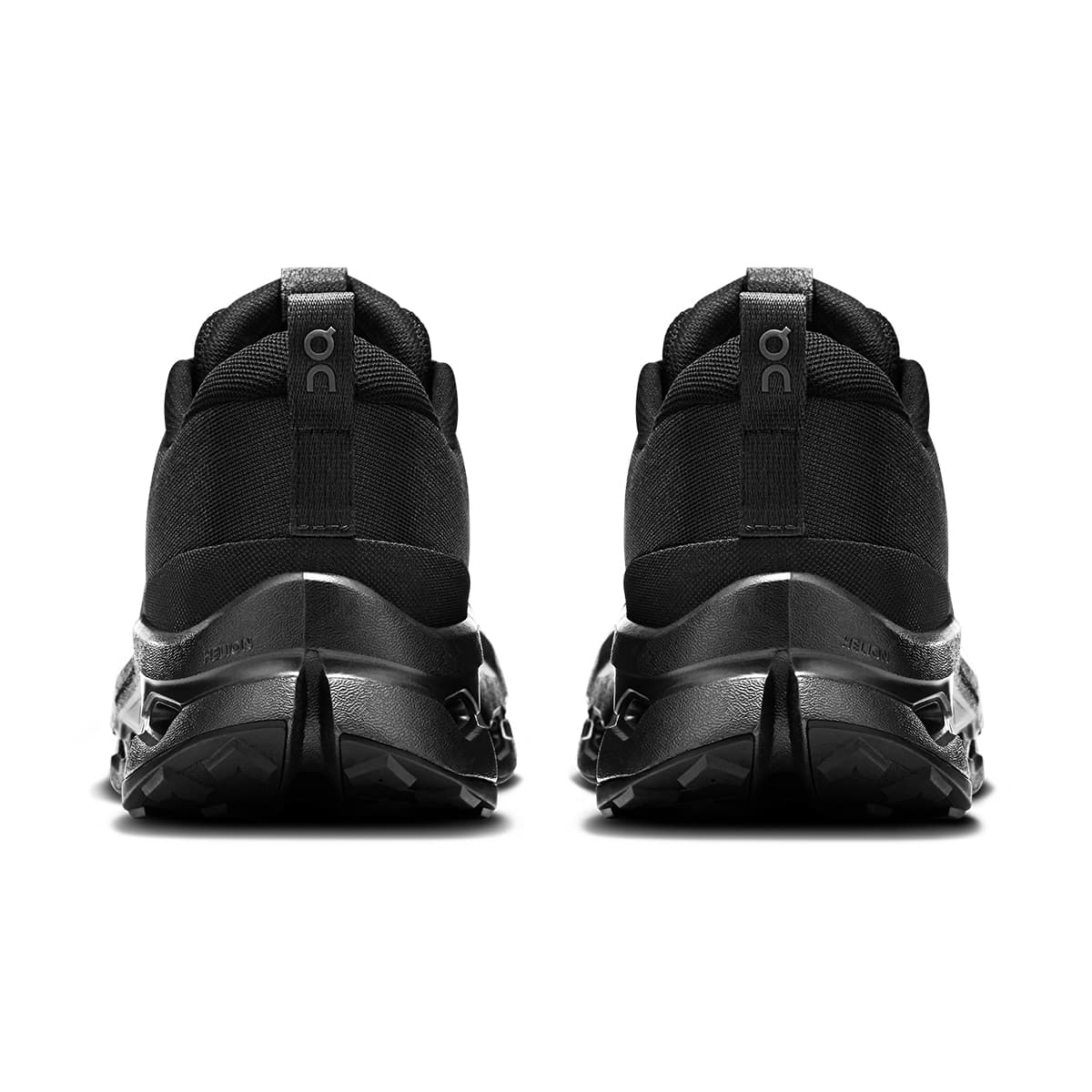 Back view of the On Cloudsurfer 2 Trail Black-Eclipse men’s running shoe