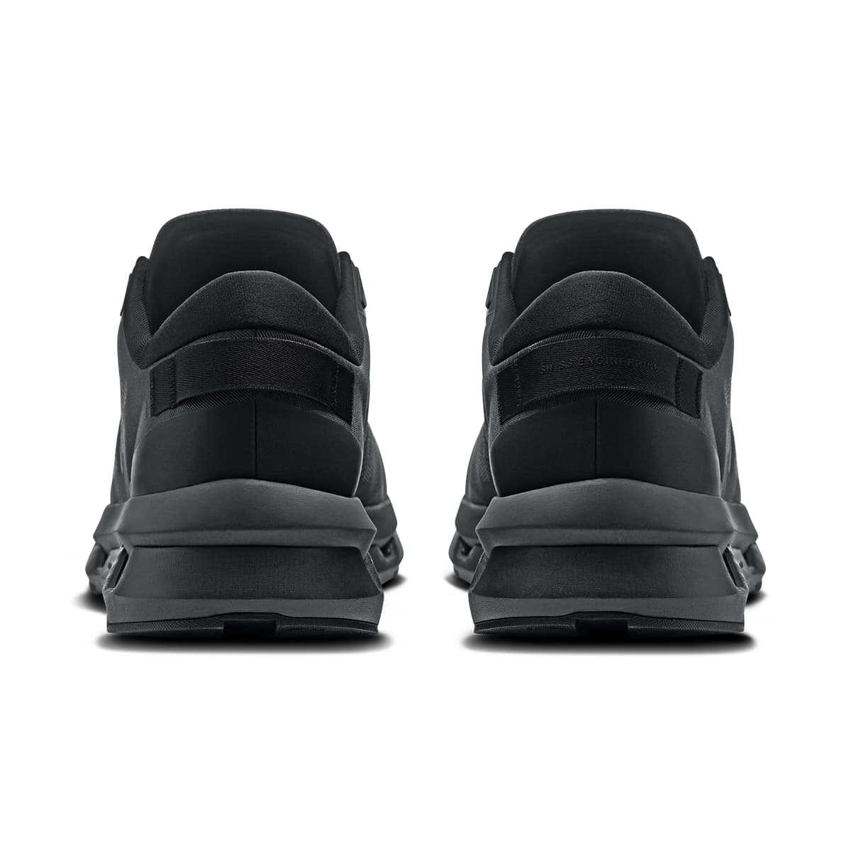 Back view of the On Cloudzone Black-Eclipse men’s sneaker shoe