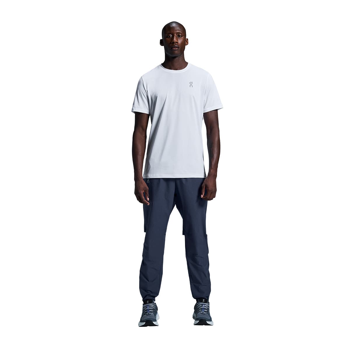 Man wearing the On Core T Colour White