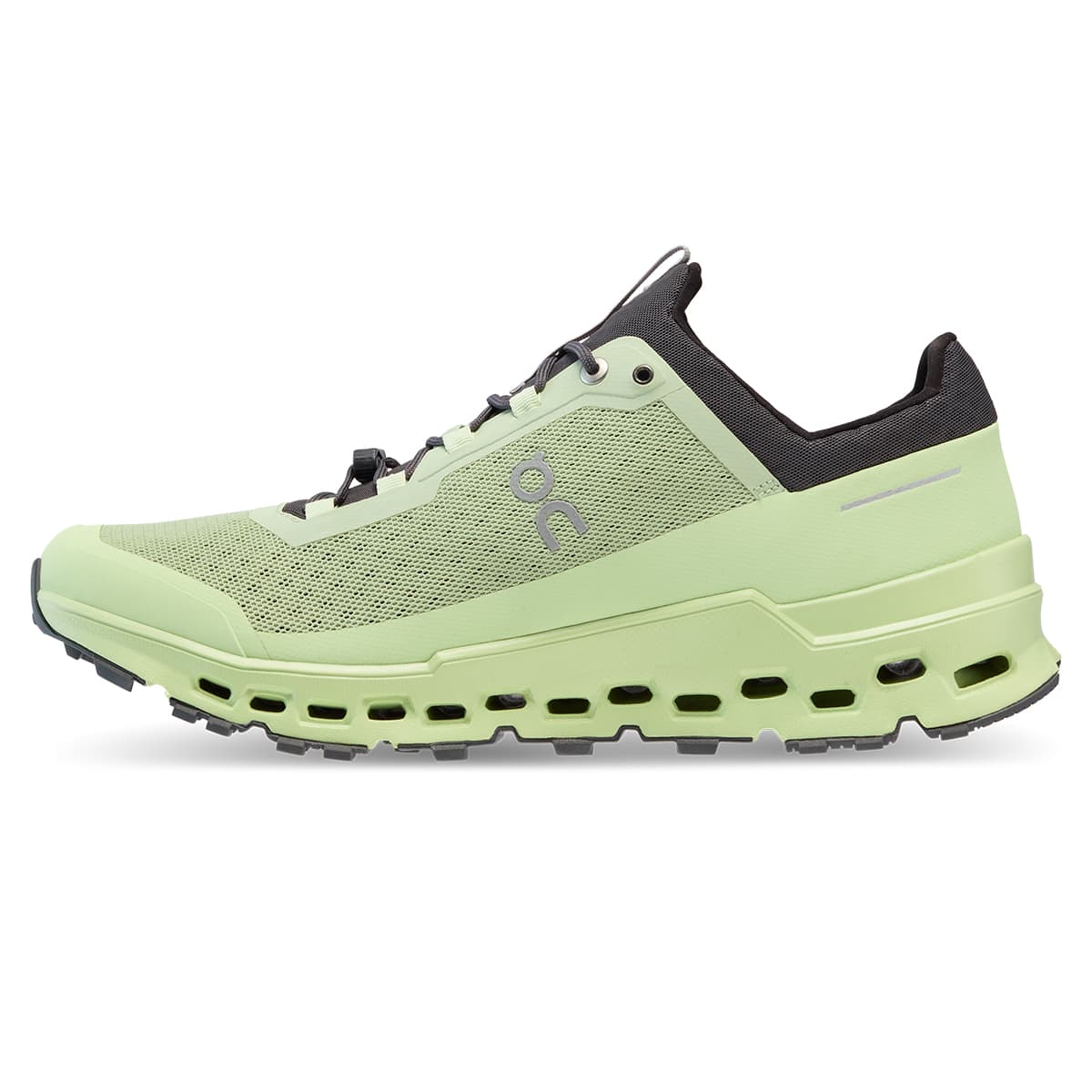 Left side view of the On Cloudultra Vine Meadow men’s running shoe