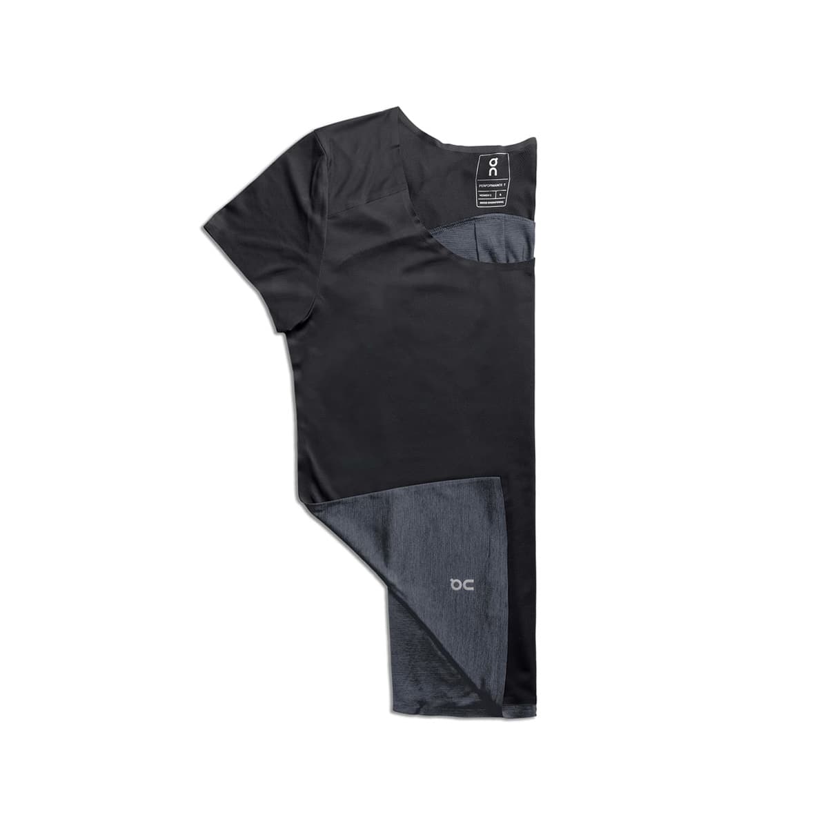 Product shot of the Women’s On Performance T Colour Black Dark