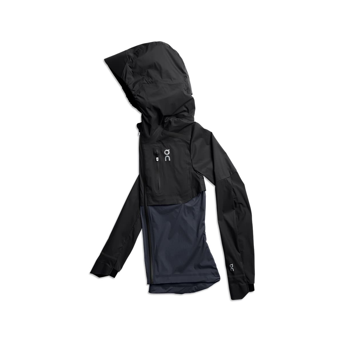 Product shot of the Women’s On Weather Jacket Colour Black Navy