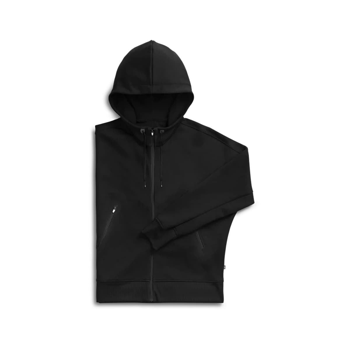 Product shot of the Women’s On Zipped Hoodie Colour black