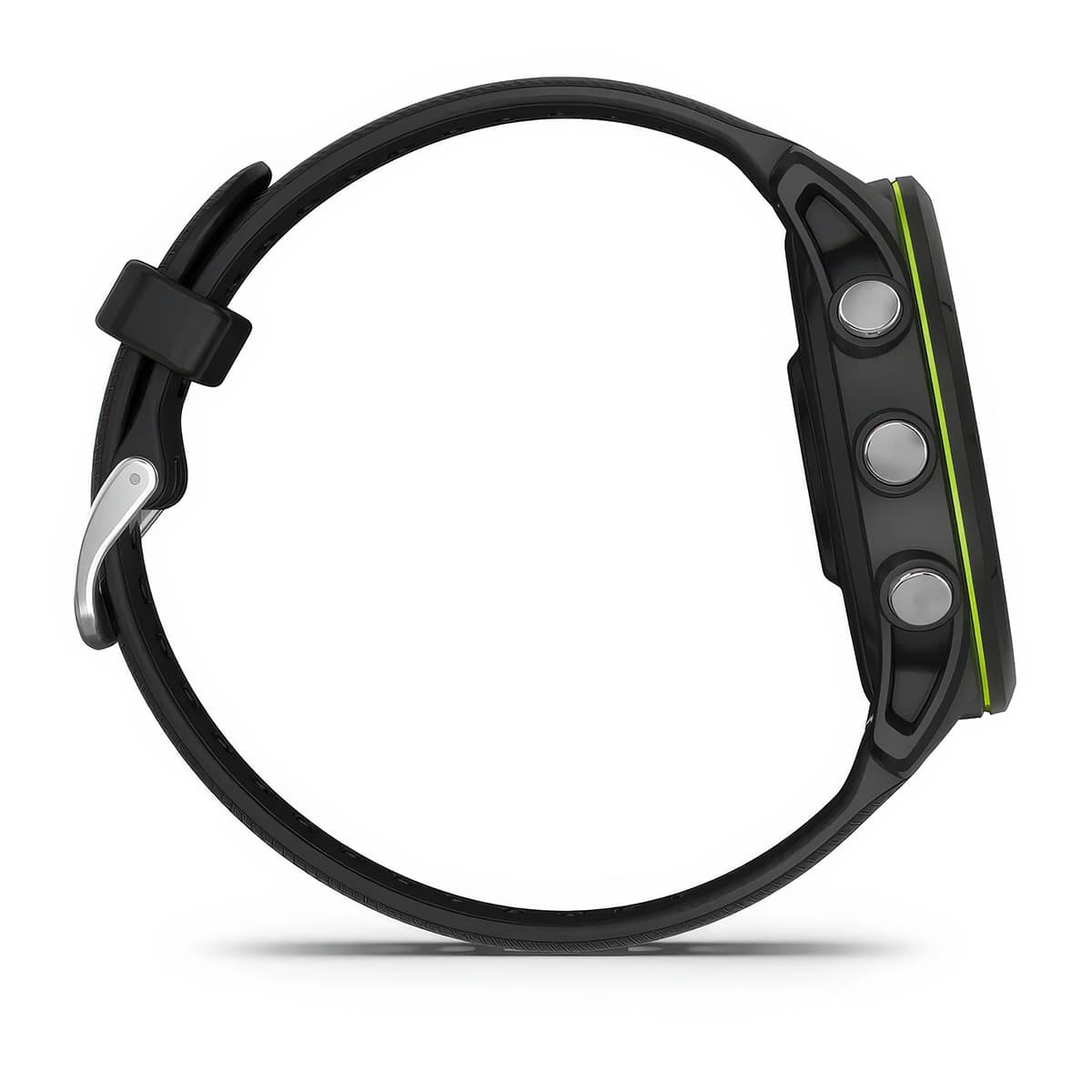 Right-side product shot of the Garmin Forerunner 255 Music in Black #color_black