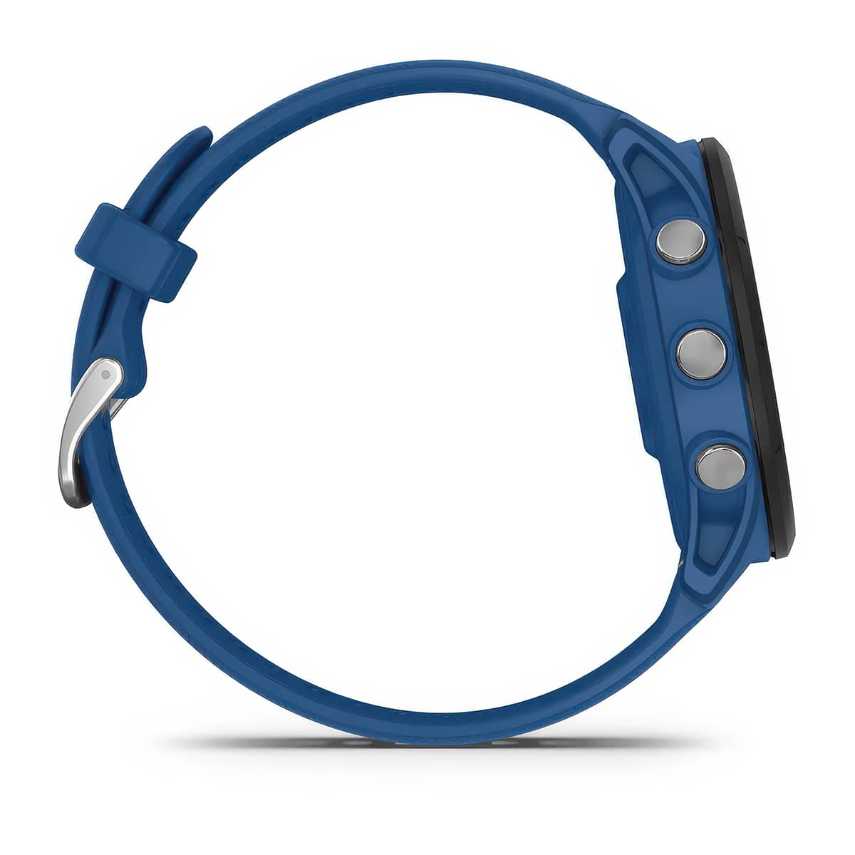 Right-side product shot of the Garmin Forerunner 255 in Tidal Blue #color_tidal-blue