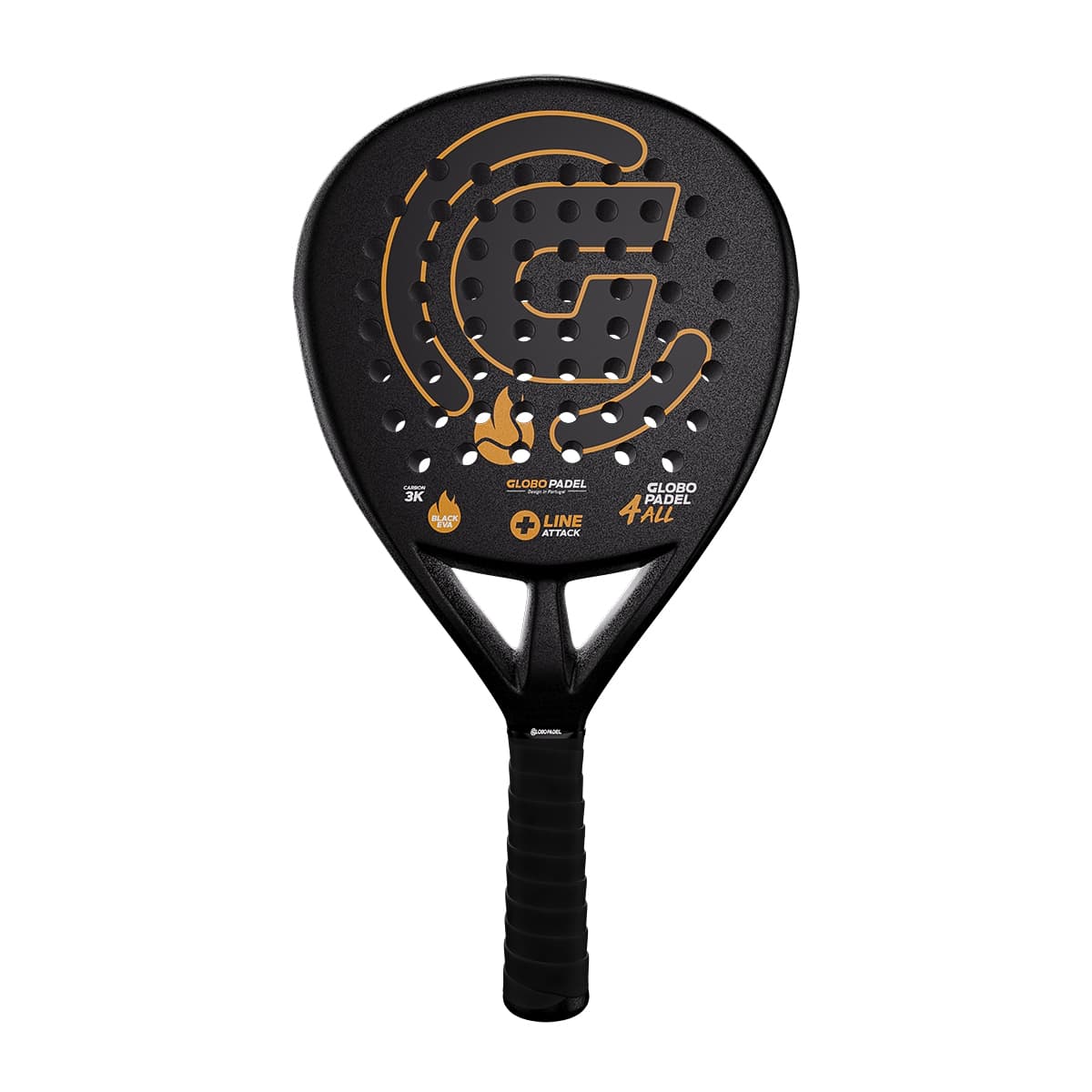 Back view of the Globo Padel Line Attack padel racket