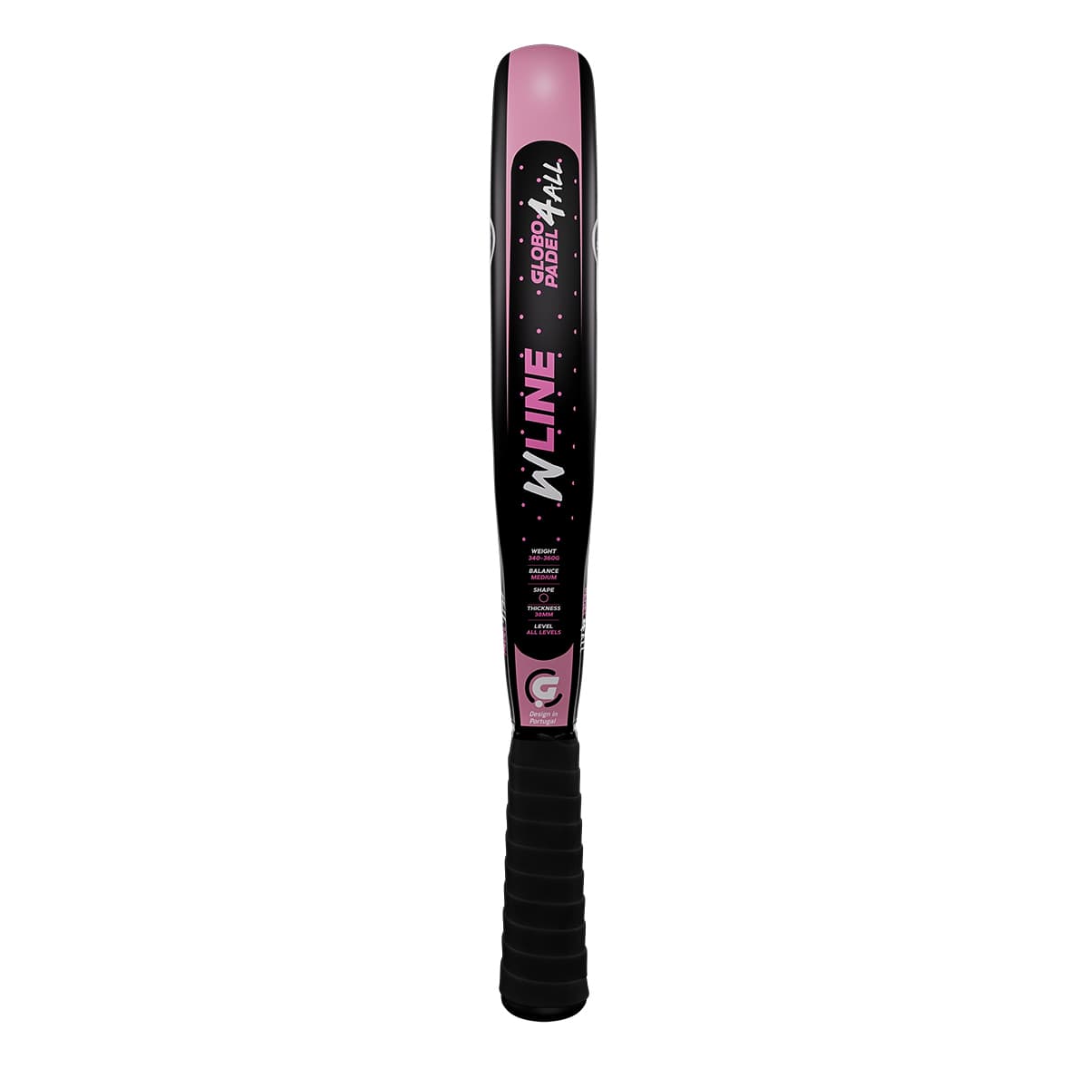 Left-side view of the Globo Padel W-Line padel racket