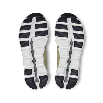 Soles of the On Cloud 5 Haze Sand women's running shoes 