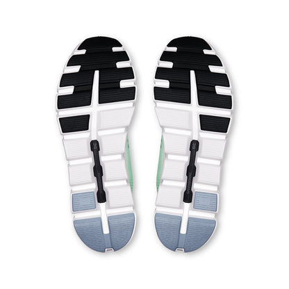 Soles of the On Cloud 6 Push Horizon-Honeydew men’s running shoes 