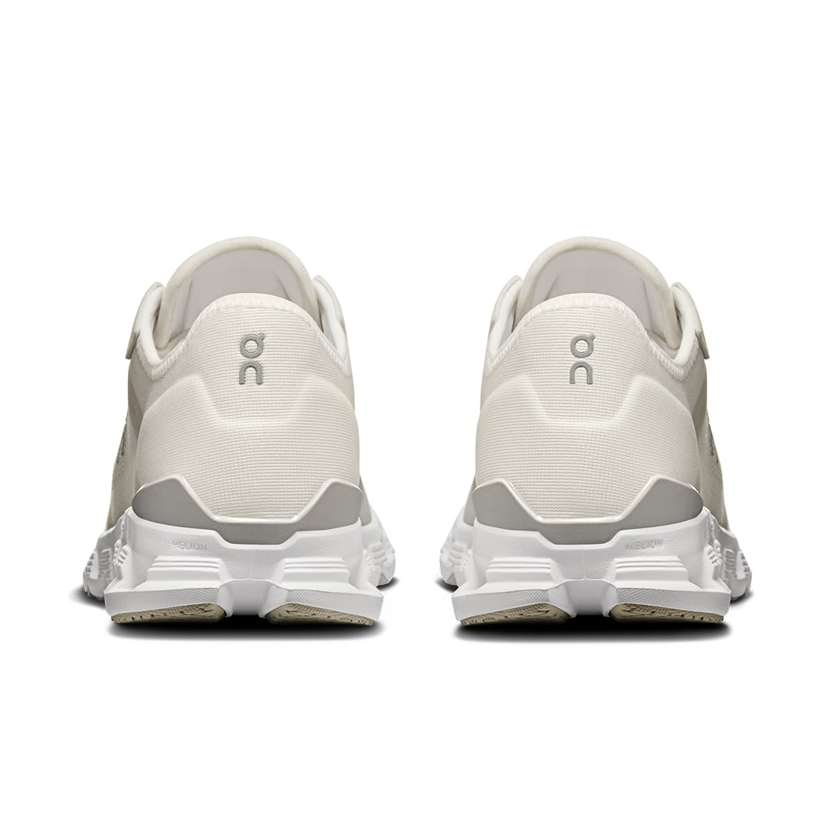 Back view of the On Cloud X 4 AD White-Wolf women’s running shoe 