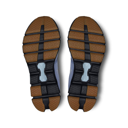 Soles of the On Cloud X 4 Feather-Black women’s running shoes 